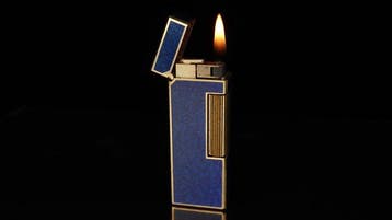 Dunill - Lapis Lazuli Pattern Rollagas Lighter - Aansteker -, Nieuw
