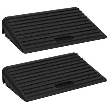 vidaXL Oprijhulpen 2 st 50x30x11 cm rubber, Verzenden, Nieuw