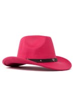 Cowboyhoed Roze Wolvilt Ster Roze Cowboy Western Hoed Sterre, Ophalen of Verzenden, Nieuw, Carnaval