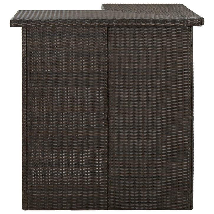 Rattan Bartafel 105cm Hoog | Laatste Stuk!, Tuin en Terras, Tuintafels, Rechthoekig, Zo goed als nieuw, Wicker, Ophalen of Verzenden