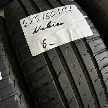 2 x Nokian 215-60-17 Zomerbanden 6mm, 17 inch, Ophalen of Verzenden, Band(en), Personenwagen