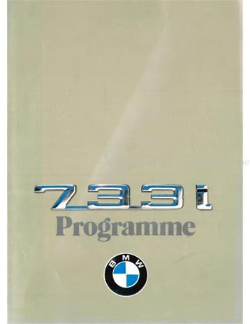 1979 BMW 7 SERIE BROCHURE JAPANS, Nieuw, BMW, Author