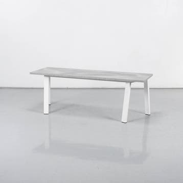 Bankje Frontseat - Betonlook blad - 149 x 52 cm, Huis en Inrichting, Tafels | Salontafels, Ophalen of Verzenden, Nieuw