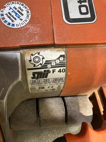 Spit  F40  Muurfrees  Sleuvenfrees, Ophalen of Verzenden, Gebruikt