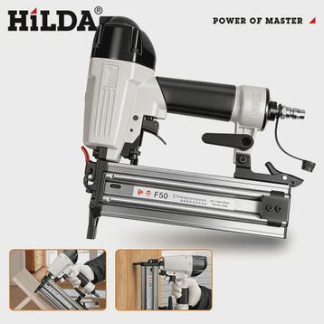 HILDA F50 Pneumatische Tacker - Krachtige Nietmachine voor M, Verzenden, Nieuw