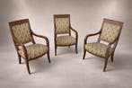 Fauteuil (3) - hard hout - Franse Empire-fauteuils