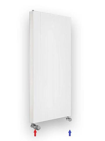 verticale design radiator vlak 120 x 50 cm type 21 1500 watt, Hoog rendement (Hr), Radiator, Nieuw, Minder dan 60 cm