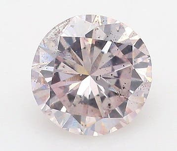 1 pcs Diamant (Natuurlijk gekleurd) - 0.42 ct - Rond - Fancy, Sieraden, Tassen en Uiterlijk, Edelstenen, Nieuw
