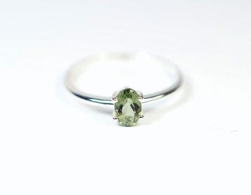 ring Moldaviet / facetgeslepen / nieuw - 1.22 g - (1)
