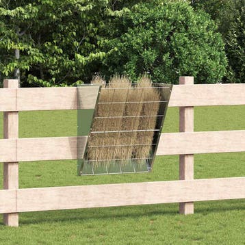 vidaXL Hangend Hooi Feeder Zilver 61 x 33 x 66 cm, Verzenden, Nieuw