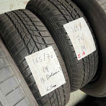 2 x Barum Polaris 2 165-70-14 Winterbanden 6,5mm, Auto-onderdelen, Banden en Velgen, 14 inch, Gebruikt, Band(en), Winterbanden
