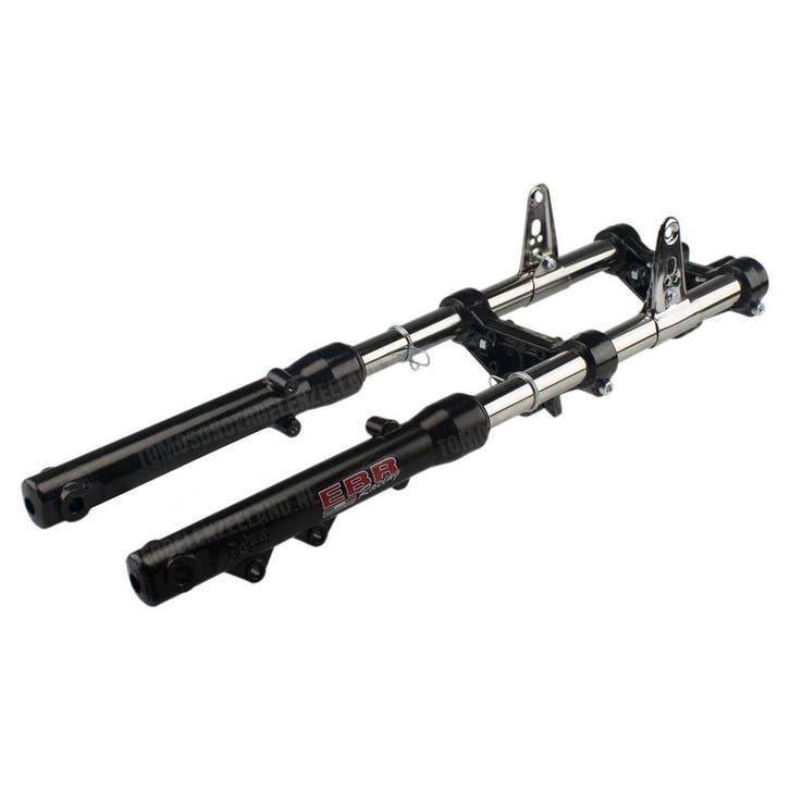 Tomos Voorvork EBR nieuw model aluminium zwart Revival /..., Fietsen en Brommers, Brommeronderdelen | Algemeen, Nieuw, Ophalen of Verzenden