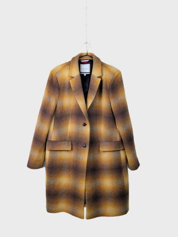 Tommy Hilfiger Lange jassen Dames maat XL Geel Vintage, Ophalen of Verzenden, Nieuw
