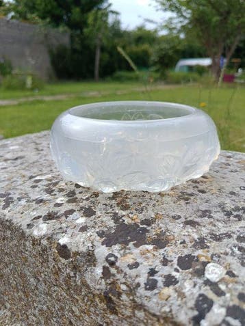 Vide-poche - Verlys - Rozen in opaalglas - Frankrijk -