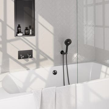 Brauer Gunmetal Carving Thermostatische Inbouw Badkraan, Doe-het-zelf en Verbouw, Sanitair, Ophalen of Verzenden, Nieuw