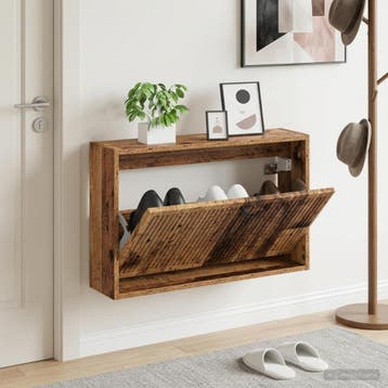 vidaXL Wandgemonteerde Schoenkast EDE 71 x 17 x 43 cm, Verzenden, Nieuw