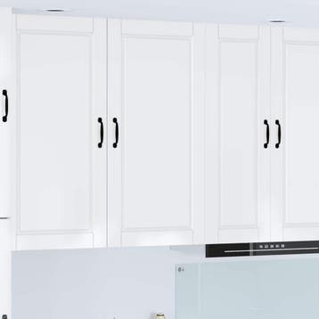 vidaXL Wandkast PORTO Hoogglans wit 50 x 31 x 100 cm Bewerkt, Verzenden, Nieuw, Wit