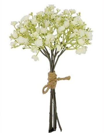 Gipskruid Cream Dry Color Kunstbloem 29 cm Bundel, Ophalen of Verzenden, Nieuw