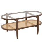 LIVSK Salontafel met 2 Niveaus - Massief Houten Frame - Hitt, Antiek en Kunst, Verzenden
