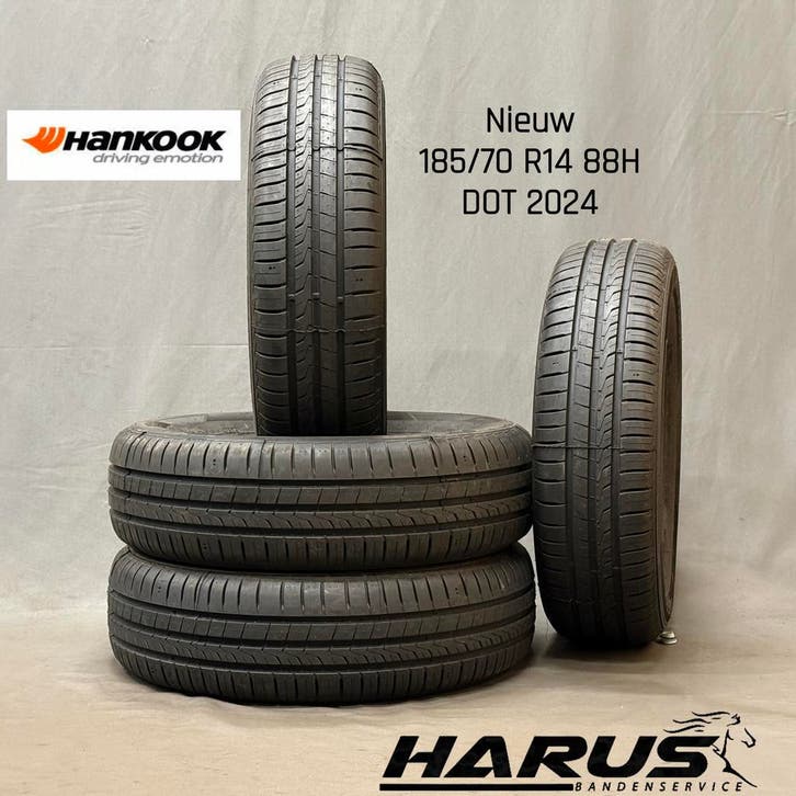 185/70/14 88H Hankook zomerbanden nieuw 2X GRATIS MONTAGE, Auto-onderdelen, Banden en Velgen, 14 inch, Erkend duurzaam, Zomerbanden