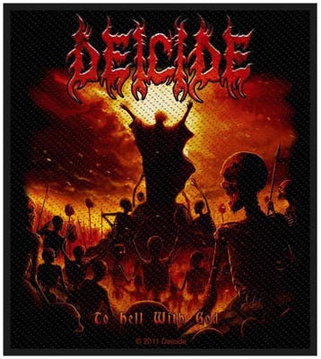 Deicide - To Hell With God - patch officiële merchandise, Ophalen of Verzenden, Nieuw, Kleding