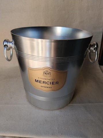 Champagne koeler - Aluminium - Mercier champagnezegel