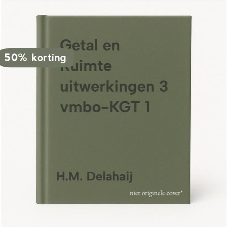 Getal en Ruimte uitwerkingen 3 vmbo-KGT 1 9789011105324, Boeken, Schoolboeken, Gelezen, Verzenden