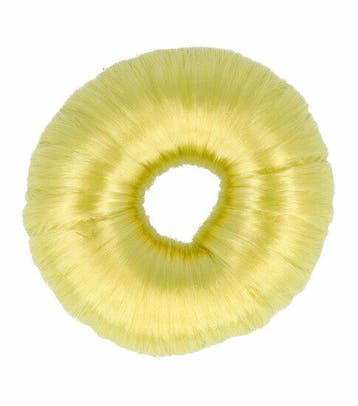 Haardonut 7cm – Hulpmiddel voor Knot – Imitatiehaar – Blond, Nieuw