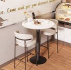 Ronde bartafel 100 cm met luxe blad van gesinterde steen, Huis en Inrichting, Tafels | Bijzettafels, Verzenden, Nieuw