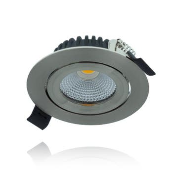 LED INBOUWSPOT | 5W | Ø82mm | DIMBAAR | SLIM-FIT | ZILVER, Nieuw