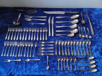 GERO - Bestekset (76) - Zilmeta - Verzilverd, verchroomd