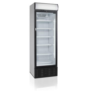 Flessenkoeler | Zwart | Glazendeur | Verlichte kap | 68x6..., Verzenden, Nieuw in verpakking