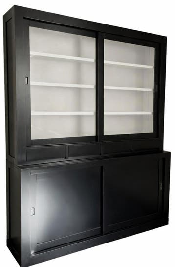 Buffetkast zwart Budel XL soft close 200 x 240cm, Ophalen of Verzenden, Nieuw
