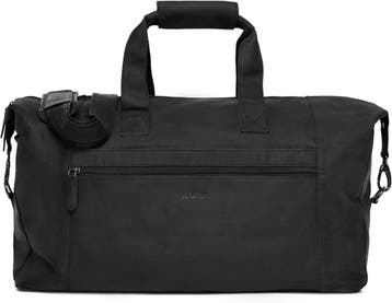 Leren Weekendtas XL | Handgemaakt | Laatste Stuk!, 40 tot 60 cm, 20 tot 30 cm, Zwart, Minder dan 35 cm
