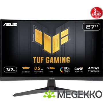 ASUS TUF Gaming VG27WQ3B 27  Quad HD 180Hz VA Gaming monitor, Computers en Software, Monitoren, Verzenden, Nieuw, ASUS