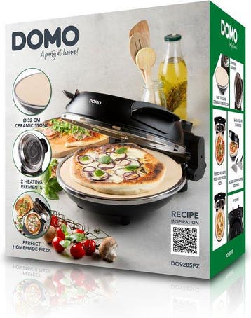 DOMO Pizza Oven My Express Pizza zwart - pizzaoven met, Verzenden, Nieuw