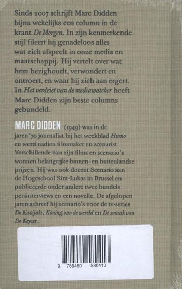 Het verdriet van de mediawatcher 9789460580413 Marc Didden, Verzenden, Zo goed als nieuw, Marc Didden