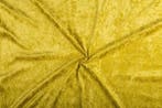 Velours stof – Goud, Hobby en Vrije tijd, Stoffen en Lappen, Overige kleuren, 120 cm of meer, Ophalen of Verzenden, Polyester