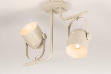 Rietveld Spots - Beige, Zand - Metaal, Verzenden, Nieuw