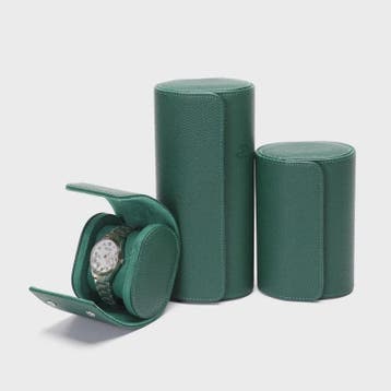 Luxe Embers Groene Horlogerolle - Echt Lederen Reis Etui voo, Verzenden, Nieuw
