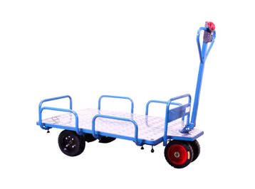 Elektrische platformwagen 400kg 1210x850mm - batterij 36V /, Ophalen of Verzenden