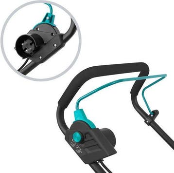 2dekans | VONROC Grasmaaier - 1600W – 38 cm maaibreedte -, Ophalen of Verzenden, Zo goed als nieuw