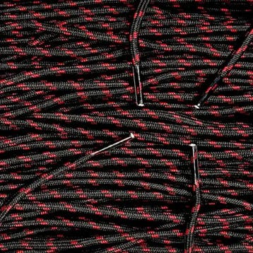 Ronde outdoor veters - Zwart Rood • 120  cm x 5 mm, Ophalen of Verzenden, Nieuw