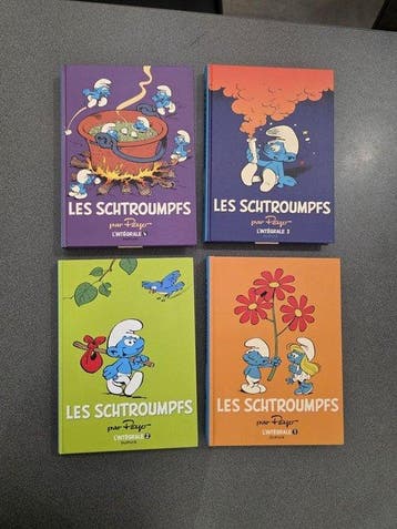 Les Schtroumpfs - Intégrale T1 à T4 - 4x C - 4 Album -, Boeken, Stripboeken, Nieuw