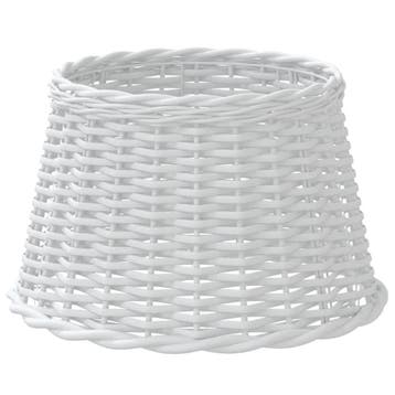 Rieten Lampenkap Wit 45x28cm | 57% Korting | B-keuze, Ophalen of Verzenden, Gebruikt, Wit, Rond