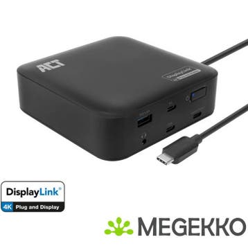 ACT AC7150 USB-C Dual 4K Docking Station, Verzenden, Nieuw, ACT