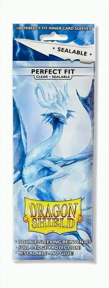 Dragon Shield - Perfect Fit - Clear Sealable (100 sleeves) |, Verzenden, Nieuw
