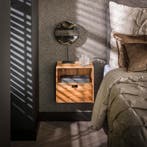 Nachtkastje Tommy zwevend, set van 2 nachtkastjes, Huis en Inrichting, Slaapkamer | Nachtkastjes, Minder dan 45 cm, Verzenden