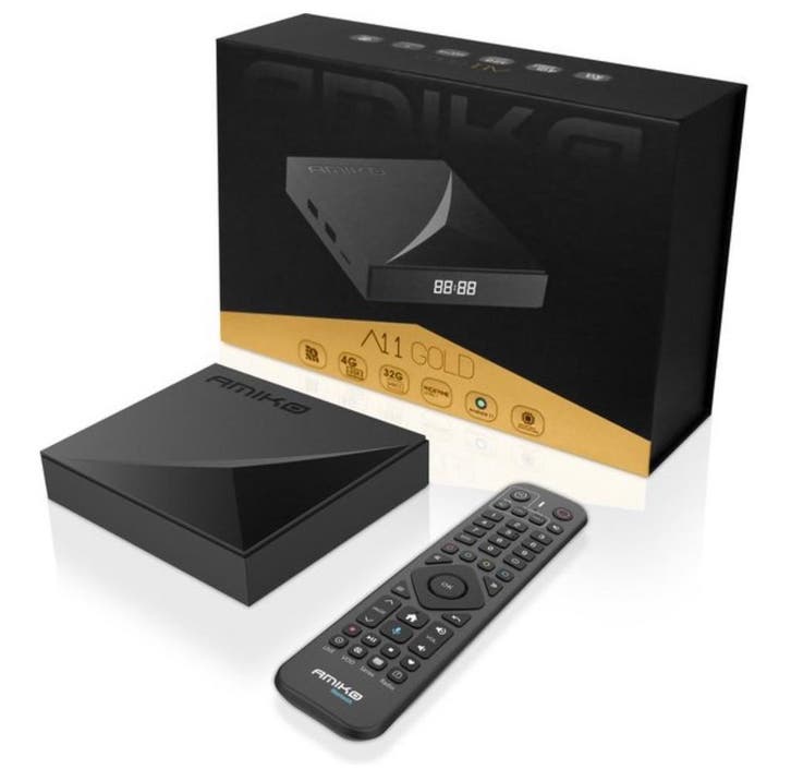 Amiko A11 Gold IPTV Set Top Box, Audio, Tv en Foto, Mediaspelers, Nieuw, HDMI, USB 2.0, Optische audio, Minder dan 500 GB, Verzenden