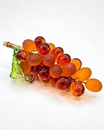 sculptuur, Grappolo d Uva - 16 cm - Muranoglas, Antiek en Kunst